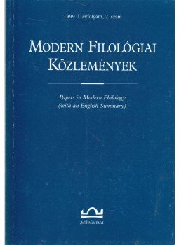 Klaudy Kinga - Modern Filológiai Közlemények 1999 1. évf. 2. szám Klaudy Kinga - Modern Filológiai Közlemények 1999 1. évf. 2. szám, 1999 antikvár könyv