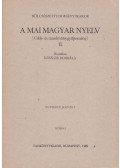 Keszler Borbála - A mai magyar nyelv II.