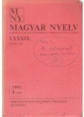 Benkő Loránd - Magyar Nyelv LXXXIX. évf. 1993/4. szám