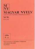 Benkő Loránd - Magyar Nyelv XCII. évf. 1996/4. szám