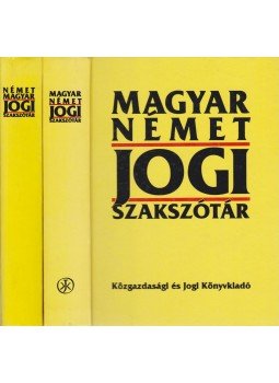 Dr. Karcsay Sándor - Magyar-német; Német-magyar jogi szakszótár, Budapest 1993 antikvár könyv