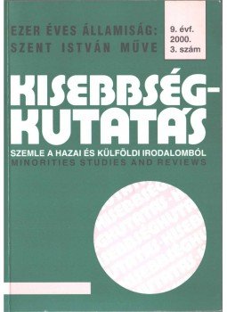 Cholnoky Győző - Kisebbségkutatás 2000/3 Cholnoky Győző - Kisebbségkutatás 2000/3, 2000 antikvár könyv