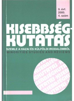 Cholnoky Győző - Kisebbségkutatás 2000/4 Cholnoky Győző - Kisebbségkutatás 2000/4, 2000 antikvár könyv