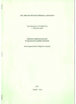 Ágostháziné Eördögh Éva - Építészet-épületszerkezetek,  1994 antikvár könyv