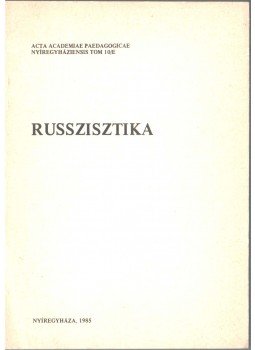 Vécsey Antal - Russzisztika, Nyíregyháza 1985 antikvár könyv