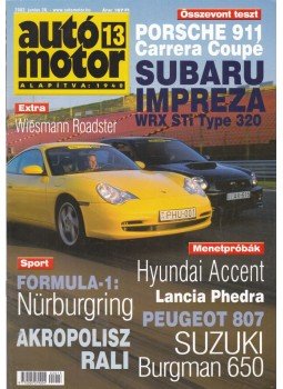 Szabó Róbert - Autó-Motor 2002. június 26. Szabó Róbert - Autó-Motor 2002. június 26., Budapest 2002 antikvár könyv