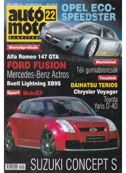 Szabó Róbert - Autó-Motor 2002. október 30. Szabó Róbert - Autó-Motor 2002. október 30., Budapest 2002 antikvár könyv