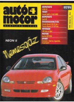 Bessenyey Krisztina, Gajdán Miklós - Autó-Motor 1999. február 23. Bessenyey Krisztina, Gajdán Miklós - Autó-Motor 1999. február 23., Budapest 1999 antikvár könyv
