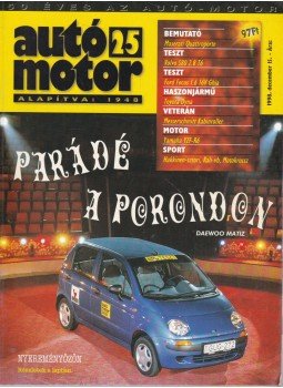 Bessenyey Krisztina, Gajdán Miklós - Autó-Motor 1998. december 15. Bessenyey Krisztina, Gajdán Miklós - Autó-Motor 1998. december 15., Budapest 1998 antikvár könyv