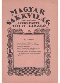 Tóth László - Magyar sakkvilág 1946. május,  0 antikvár könyv