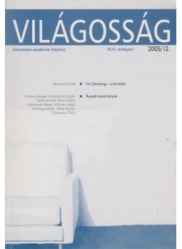 Fábri György (szerk.) - Világosság 2005/12. Fábri György (szerk.) - Világosság 2005/12., Budapest 2005 antikvár könyv