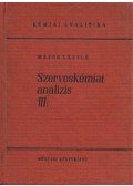 Mázor László - Szerveskémiai analízis III.
