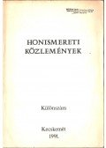 Székelyné Körösi Ilona - Honismereti közlemények 1991 különszám