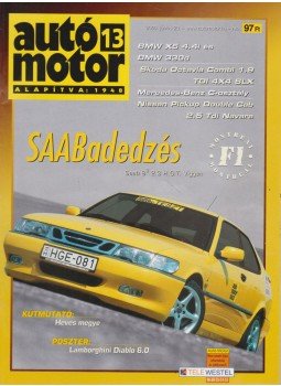 Bessenyey Krisztina, Gajdán Miklós - Autó-Motor 2000. június 20. Bessenyey Krisztina, Gajdán Miklós - Autó-Motor 2000. június 20., Budapest 2000 antikvár könyv