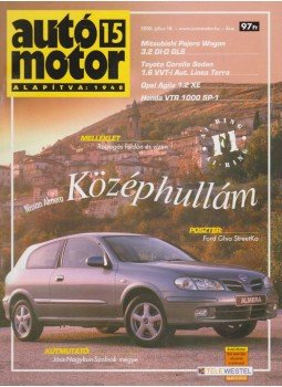 Bessenyey Krisztina, Gajdán Miklós - Autó-Motor 2000. június 18. Bessenyey Krisztina, Gajdán Miklós - Autó-Motor 2000. június 18., Budapest 2000 antikvár könyv