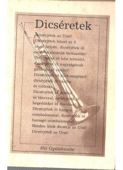 Németh S. Judit - Dicséretek Németh S. Judit - Dicséretek, 1990 antikvár könyv