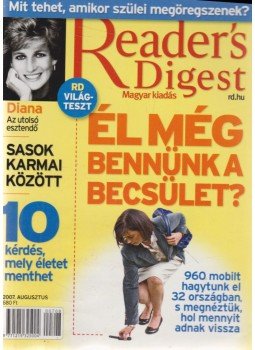 Zsámboki Péter - Reader's Digest 2007. augusztus Zsámboki Péter - Reader's Digest 2007. augusztus, Budapest 2007 antikvár könyv