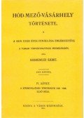 Szeremlei Samu - Hód-mező-vásárhely története IV.