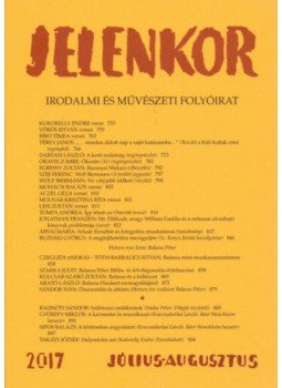  - Jelenkor - Irodalmiés művészeti folyóirat - 2017. július - augusztus, null 2017 antikvár könyv