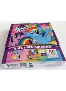  - My Little Pony - Foglalkoztatókönyv és 2-az-1-ben kirakós - 36 darabos kirakós színezővel a hátoldalán, null 2017 antikvár könyv