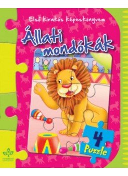  - Első kirakós képeskönyvem - Állati mondókák + 4 puzzle, null 2017 antikvár könyv
