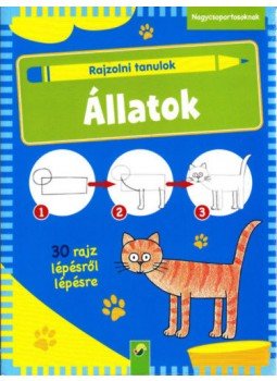 Manfred Tophoven - Rajzolni tanulok -Állatok - Nagycsoportosoknak - 30 rajz lépésről lépésre, null 2018 antikvár könyv