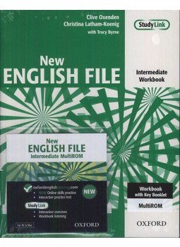 Clive Oxenden, Christina Latham-Koenig, Byrne, Tracy - New English File - Intermediate Workbook - Workbook with key + MultiROM Clive Oxenden, Christina Latham-Koenig, Byrne, Tracy - New English File - Intermediate Workbook - Workbook with key + MultiROM, null 2013 antikvár könyv