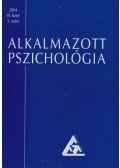 Balogh László - Alkalmazott Pszichológia 2004. VI. kötet 3. szám