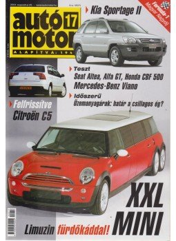Szabó Róbert - Autó-Motor 2004. augusztus 25. Szabó Róbert - Autó-Motor 2004. augusztus 25., Budapest 2004 antikvár könyv