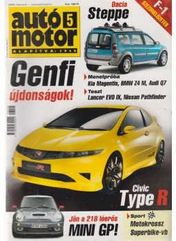 Szabó Róbert - Autó-Motor 2006. március 8. Szabó Róbert - Autó-Motor 2006. március 8., Budapest 2006 antikvár könyv