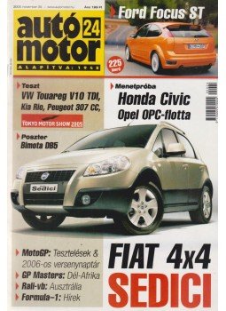Szabó Róbert - Autó-Motor 2005. november 30. Szabó Róbert - Autó-Motor 2005. november 30., Budapest 2005 antikvár könyv