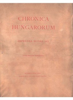  - Chronica Hungarorum (A Budai Krónika), Budapest 1900 antikvár könyv