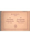 Kodály Zoltán - 44 kétszólamú énekgyakorlat - alsó szólam