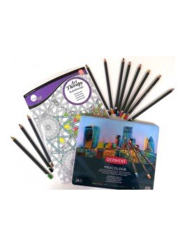  - Művészetterápiás színező + 24 db-os ceruzakészlet - Art Therapy - Kaleidoscope, null 2018 antikvár könyv