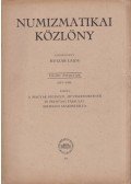 Huszár Lajos - Numizmatikai közlöny LII-LIII. évfolyam 1953-1954