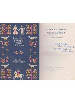  - Szegény ember okos leánya (dedikált), Budapest 1957 antikvár könyv