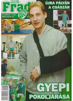 Mokány Lajos - 100% Fradi II. évf. 7. szám Mokány Lajos - 100% Fradi II. évf. 7. szám, Budapest 2004 antikvár könyv