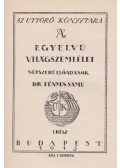 Fényes Samu - Az egyelvű világszemlélet