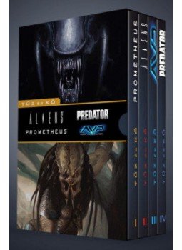  - Prometheus + Aliens + Alien vs. Predator + Predator: Tűz és kő + díszdoboz (képregény), null 2018 antikvár könyv
