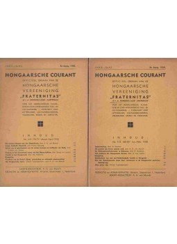  - Hongaarsche Courant 1938 teljes évfolyam és 1939 1-6. szám, Ultrecht 1938 antikvár könyv