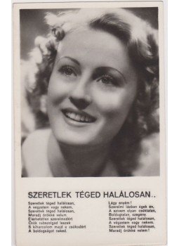 - Simor Erzsi - Szeretlek téged halálosan.. (képeslap) - Simor Erzsi - Szeretlek téged halálosan.. (képeslap), Budapest 1942 antikvár könyv