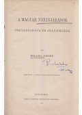 Balassa József - A magyar nyelvjárások osztályozása és jellemzése