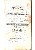 Szilágyi Ferencz - Klio historiai 'sebkönyv III. esztendő