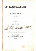 B. Eötvös József - A' Karthausi I-II. kötet