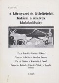Radics Géza - A környezet és létfeltételek hatásai a nyelvek kialakulására