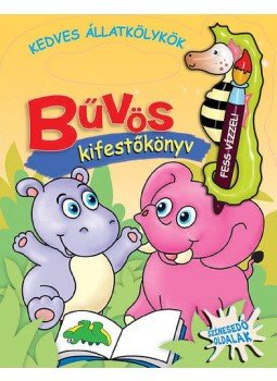  - Bűvös kifestőkönyv - Kedves állatkölykök - Színesedő oldalak, null 2015 antikvár könyv