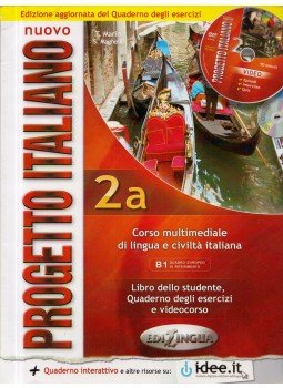 Antonio Bidetti, Gennaro Falcone, Viviana Mirabile, Laura Piccolo - Nuovo Progetto Italiano 2a - Libro dello studente con DVD e CD, Roma 2013 antikvár könyv