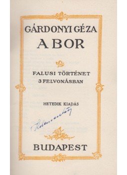 Gárdonyi Géza - A bor Gárdonyi Géza - A bor, Budapest 0 antikvár könyv