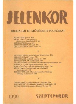 Csordás Gábor - Jelenkor 1990. szeptember, Pécs 1990 antikvár könyv