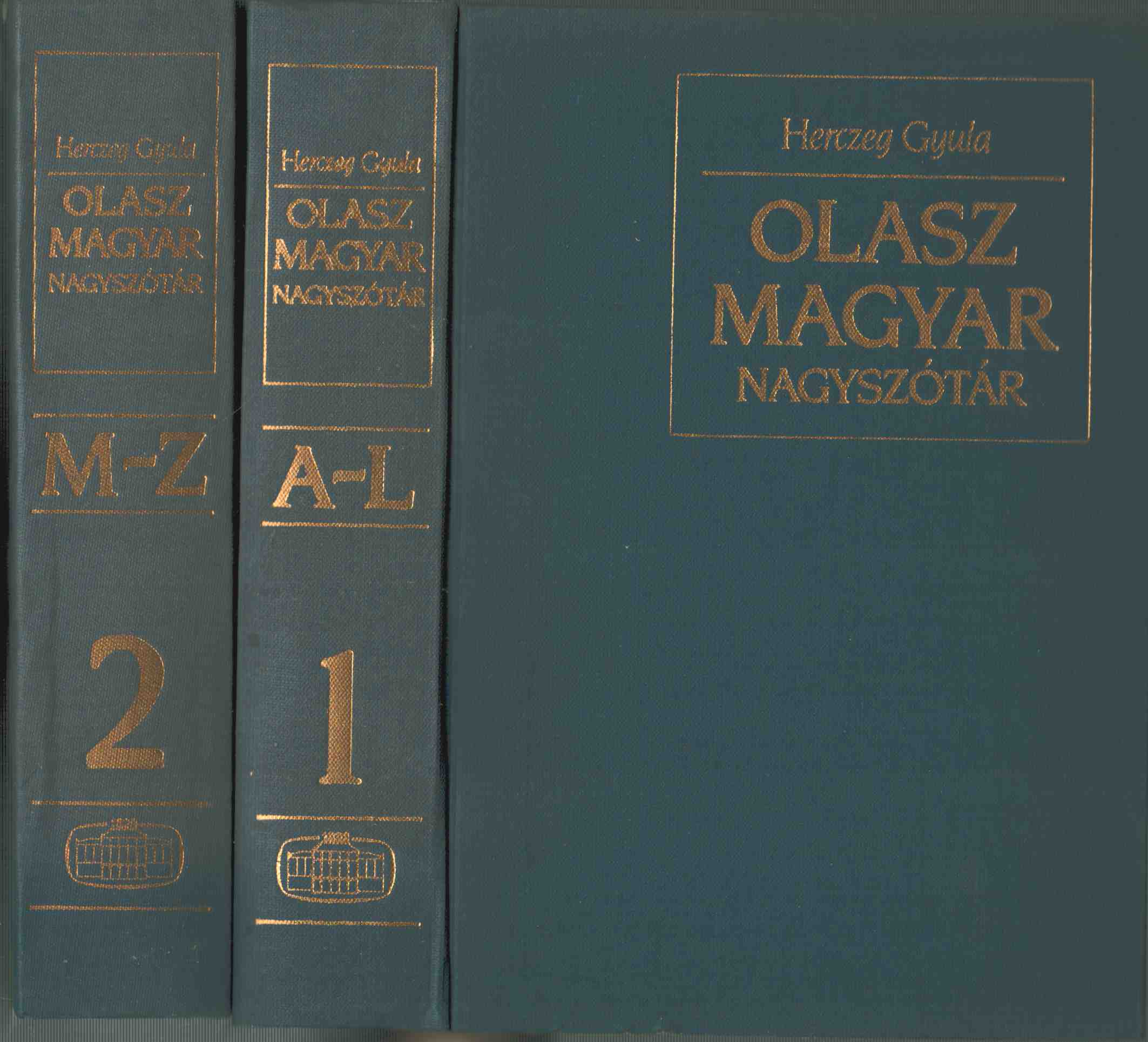 Herczeg Gyula - Olasz-Magyar nagyszótár I-II. Herczeg Gyula - Olasz-Magyar nagyszótár I-II., Budapest 1991 antikvár könyv